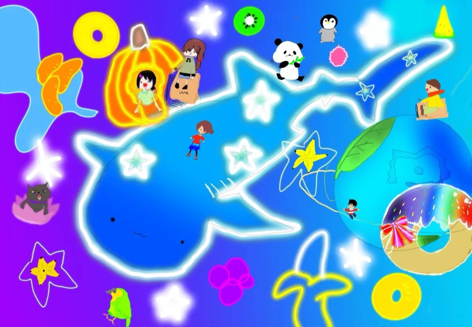 第24回入選作品「宇宙へのジンベイザメ」